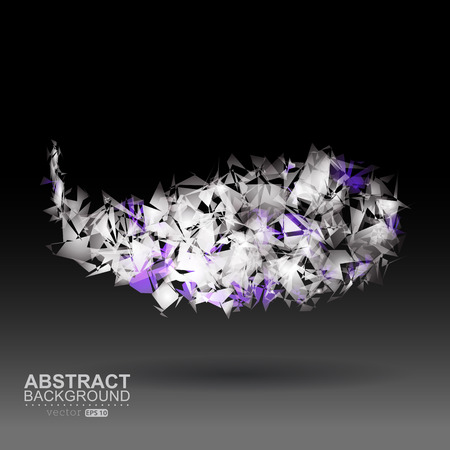 Abstract exploding bubble for speech. Editable creative illustration.のイラスト素材