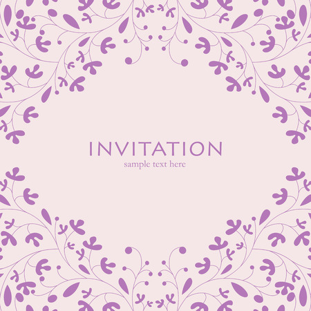 Wedding invitation card. Perfect as invitation or announcement.のイラスト素材