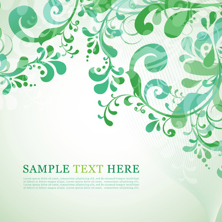 vintage card with floral ornament design のイラスト素材