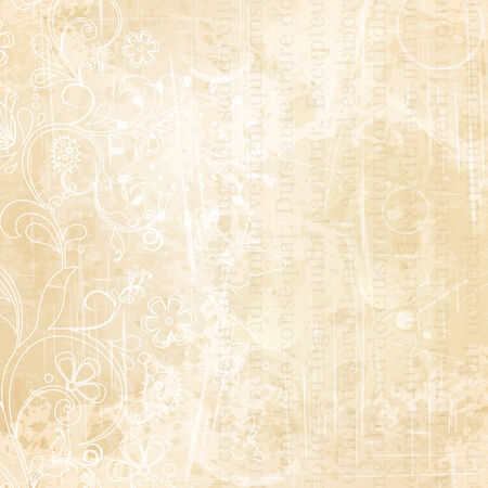 worn flower grunge backgroundのイラスト素材