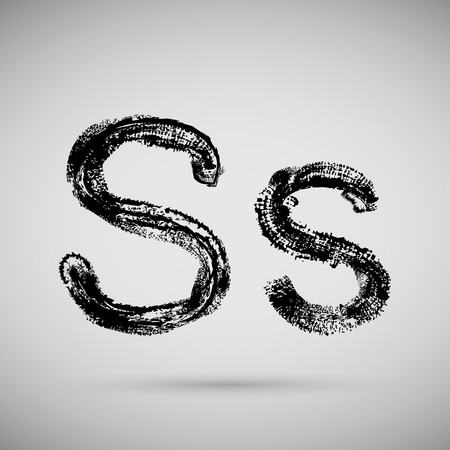 Grunge alphabet - S. のイラスト素材