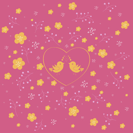 Wedding invitation card.  のイラスト素材