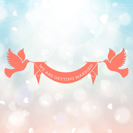 Wedding invitation card. Perfect as invitation or announcement. のイラスト素材