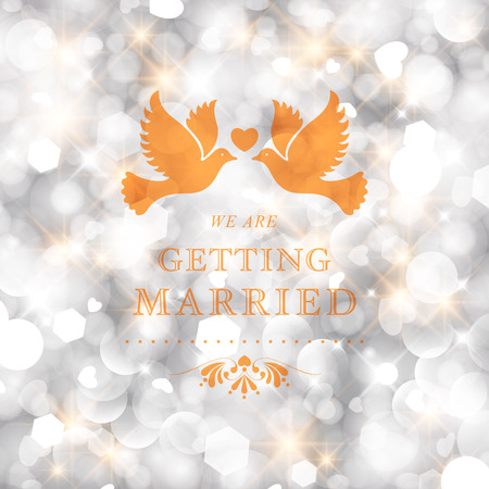 Wedding invitation card. Perfect as invitation or announcement. のイラスト素材
