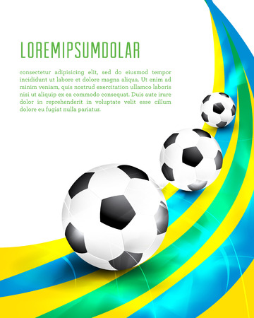 Creative soccer brochure design. のイラスト素材