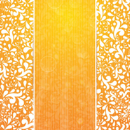 summer background with floral illustration のイラスト素材