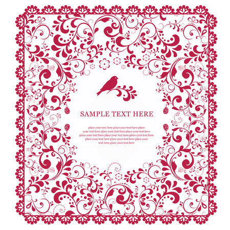 Vector beautiful floral romantic for greeting card, illustration background  To see similar, please visit my gallery のイラスト素材