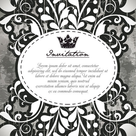 Invitation card illustrationのイラスト素材