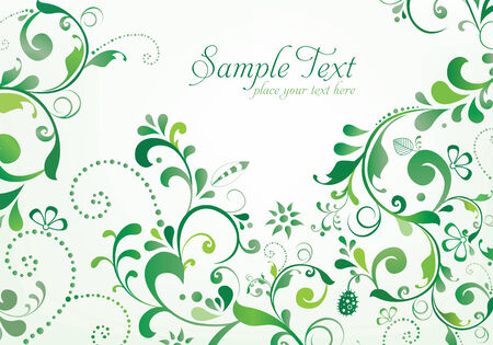 elegant invitation card with floral ornament design, illustration backgroundのイラスト素材