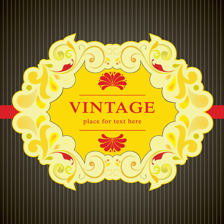 elegant vintage card design, illustration background のイラスト素材