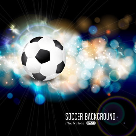 Abstract soccer ball illustration background. のイラスト素材