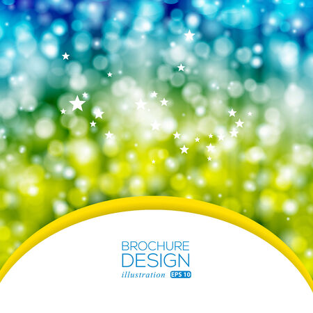 Brochure layout design template.のイラスト素材