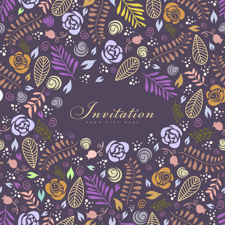 Wedding invitation card. Perfect as invitation or announcement. のイラスト素材