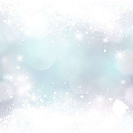 Glittery lights silver abstract Christmas background. のイラスト素材