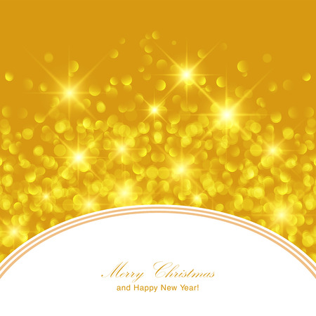 Glittery gold Christmas background with place for new year text invitation.のイラスト素材