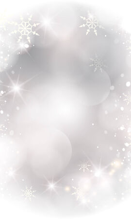 Glittery lights silver abstract Christmas background.のイラスト素材