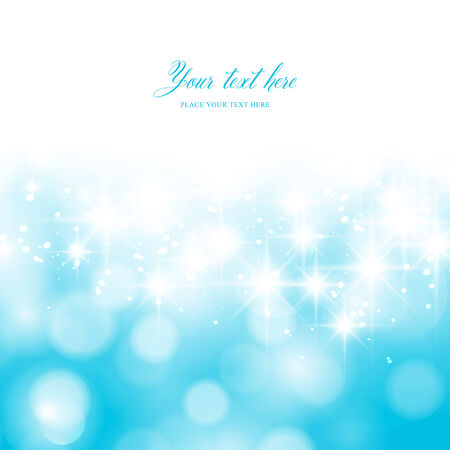 Winter bokeh background with sparkle stars.のイラスト素材