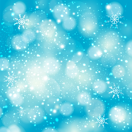 Winter bokeh background with sparkle stars.のイラスト素材