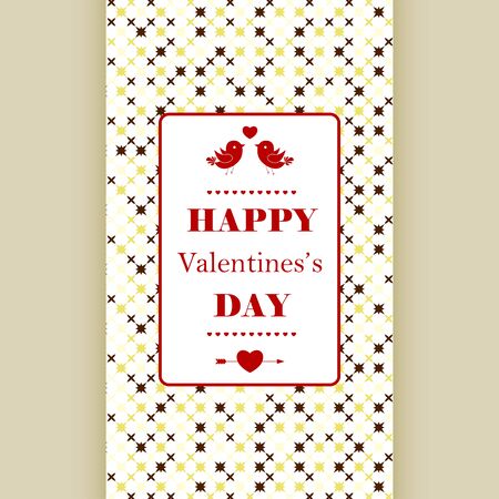 Happy Valentine's day card.のイラスト素材