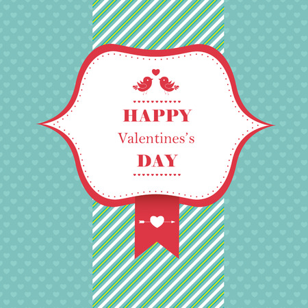 Happy Valentine's day greeting card. Perfect as invitation or announcement.のイラスト素材