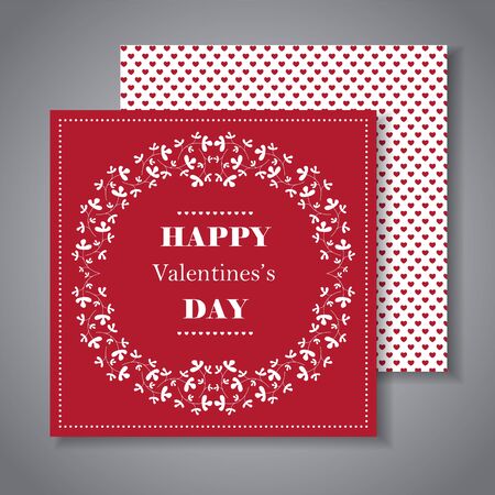 Happy Valentine's day greeting card. Perfect as invitation or announcement.のイラスト素材