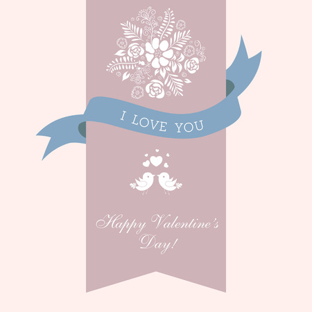Happy Valentine's day greeting card. Perfect as invitation or announcement.のイラスト素材