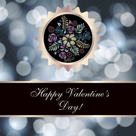 Happy Valentine's day greeting card. Perfect as invitation or announcement.のイラスト素材