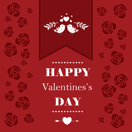 Happy Valentine's day greeting card. Perfect as invitation or announcement.のイラスト素材