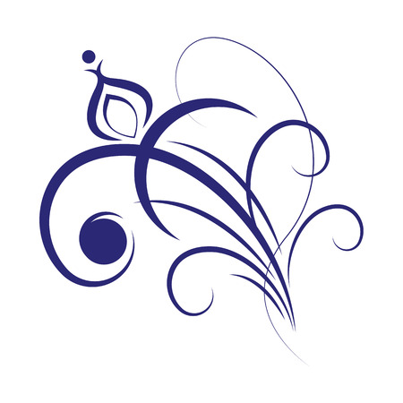 Decorative flower design element.のイラスト素材