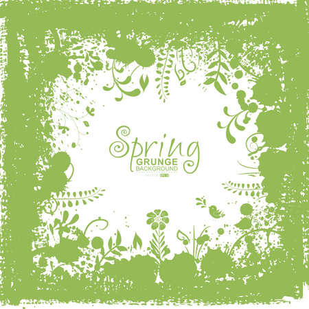 Grunge spring background.のイラスト素材