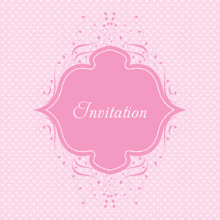 Ornate frame for invitation or announcement. For vector version, see my portfolio.のイラスト素材