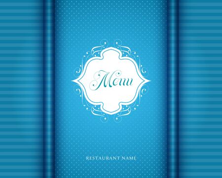 Restaurant menu cover design. For vector version, see my portfolio.のイラスト素材