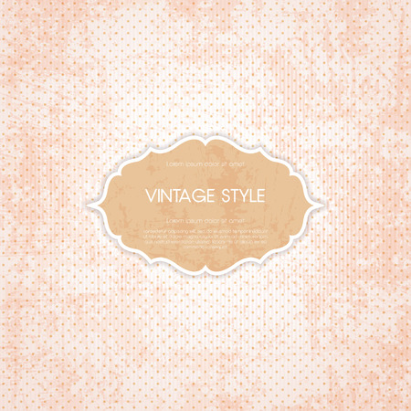 Vintage card design template. For vector version, see my portfolio.のイラスト素材