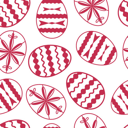 Easter eggs seamless.のイラスト素材