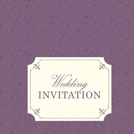 Wedding card or invitation with floral ornament background. Perfect as invitation or announcement.のイラスト素材