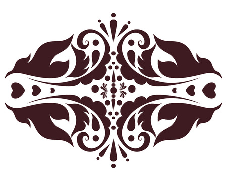 Decorative flower design element.のイラスト素材