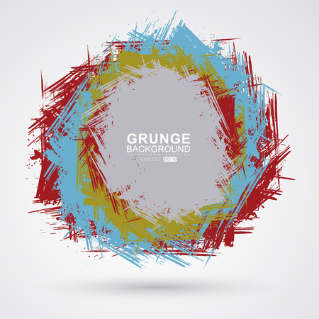 Figured brush strokes brush and ink.のイラスト素材