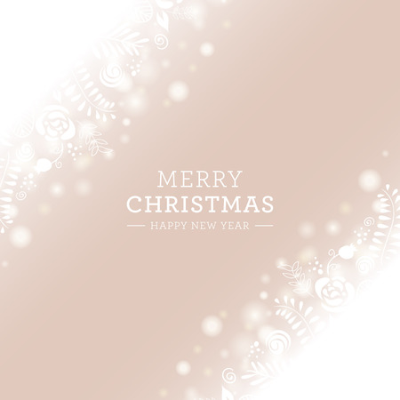 Gittery lights silver abstract Christmas background. Elegant invitation card.のイラスト素材