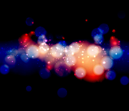 Winter bokeh background with sparkle stars.のイラスト素材