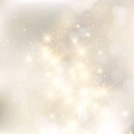 Glittery lights silver abstract Christmas background.のイラスト素材
