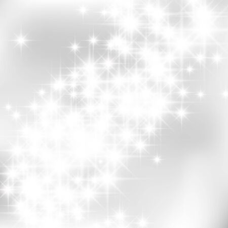 Glittery lights silver abstract Christmas background.のイラスト素材