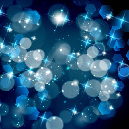 Winter bokeh background.のイラスト素材