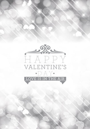 Happy Valentine's Day card design. I Love You.のイラスト素材