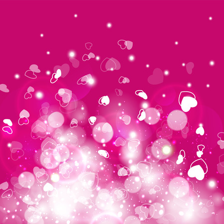 Valentine's day background with hearts. Romantic illustration background.のイラスト素材