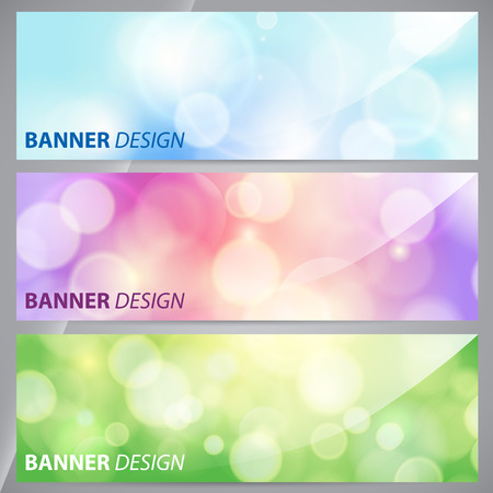 Banners, headers abstract lights.のイラスト素材