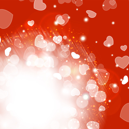 Valentine's day background with hearts. Romantic illustration background.のイラスト素材