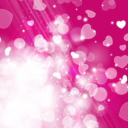 Red abstract bokeh lights. Defocused background.のイラスト素材