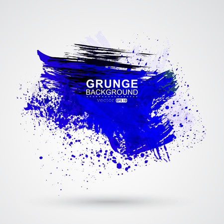 Figured brush strokes brush and ink.のイラスト素材