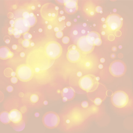 Abstract twinkled bright background with bokeh defocused golden lights.のイラスト素材