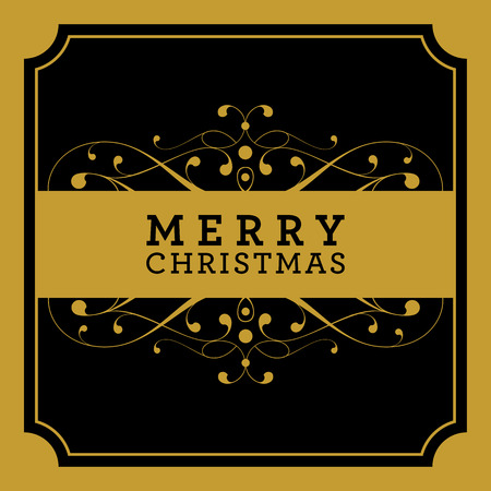 Christmas and New Year greeting card.のイラスト素材
